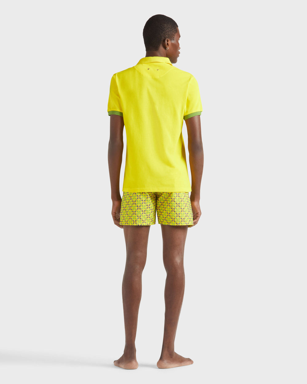 Cotton Pique Polo Shirt Solid - Yellow Sun / Vilebrequin Sale