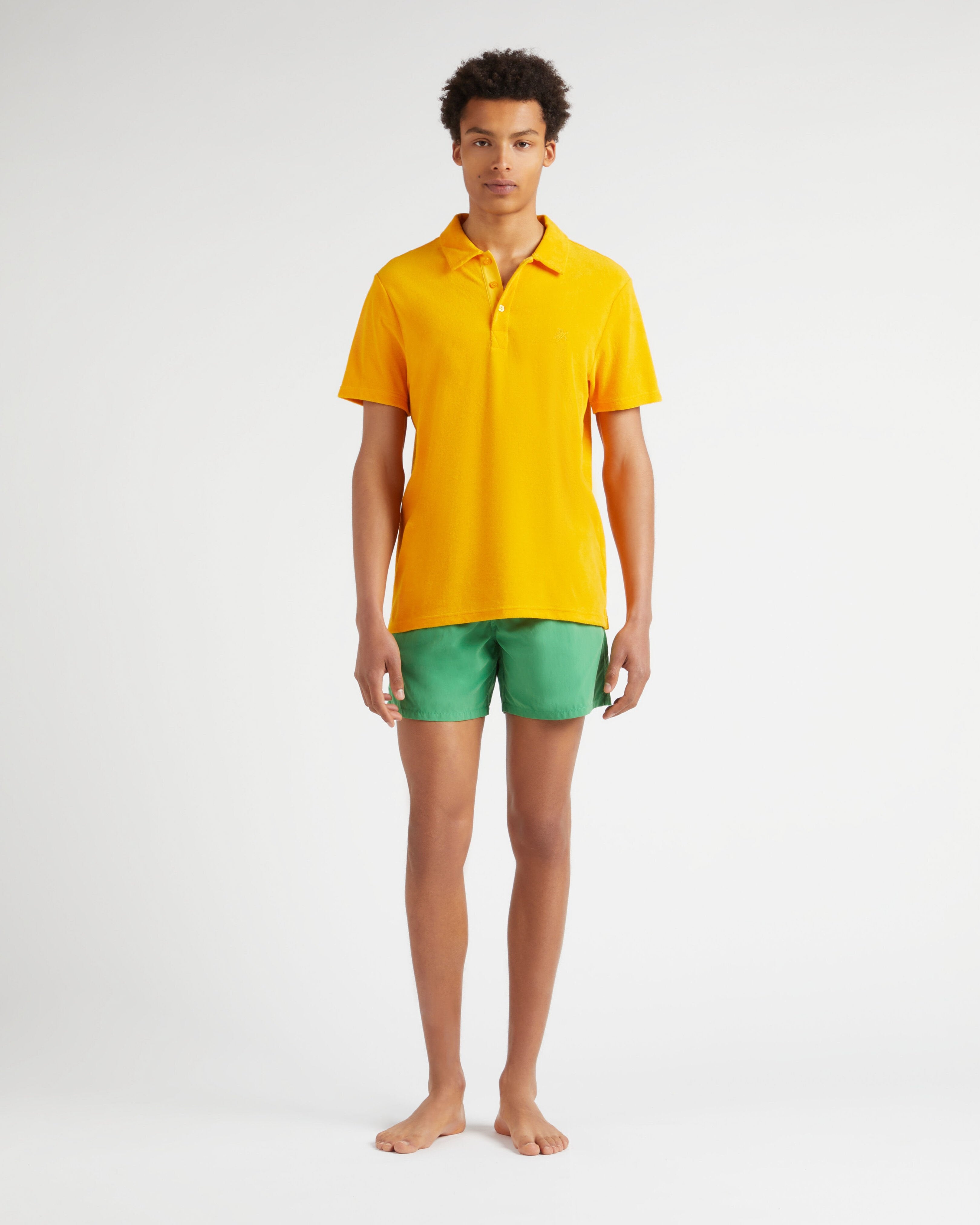 Terry Polo Shirt Solid - Orange Mango / Vilebrequin On sale