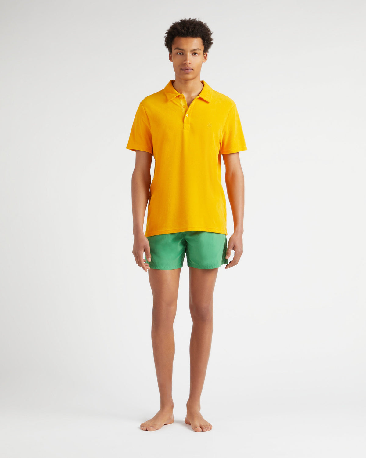 Terry Polo Shirt Solid - Orange Mango / Vilebrequin On sale
