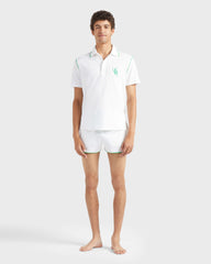 Pique Cotton Polo VBQ Line - White / Vilebrequin For sale