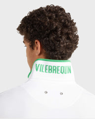 Pique Cotton Polo VBQ Line - White / Vilebrequin For sale
