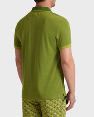 Cotton Polo Shirt Solid - Green Militaire / Vilebrequin Outlet
