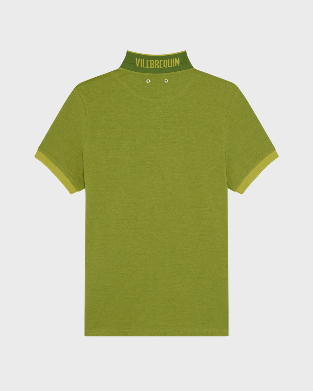 Cotton Polo Shirt Solid - Green Militaire / Vilebrequin Outlet