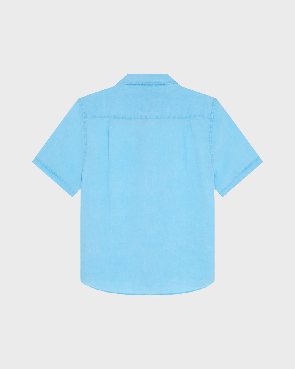 Mineral Dye Linen Bowling Shirt - Blue Larimar / Vilebrequin Online