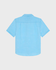 Mineral Dye Linen Bowling Shirt - Blue Larimar / Vilebrequin Online