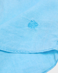Mineral Dye Linen Bowling Shirt - Blue Larimar / Vilebrequin Online