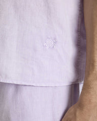 Mineral Dye Linen Bowling Shirt - Purple Kunzite / Vilebrequin Discount