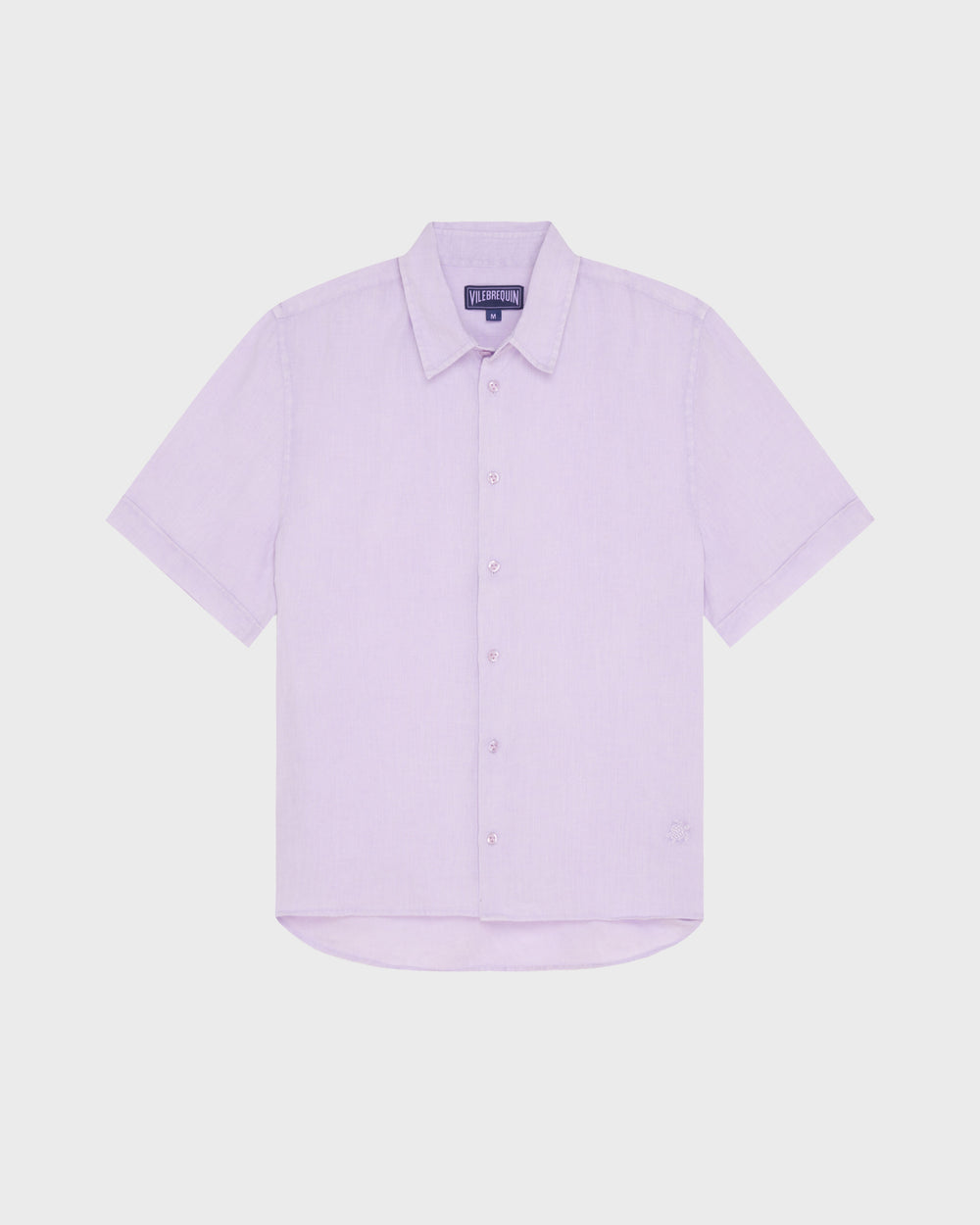 Mineral Dye Linen Bowling Shirt - Purple Kunzite / Vilebrequin Discount