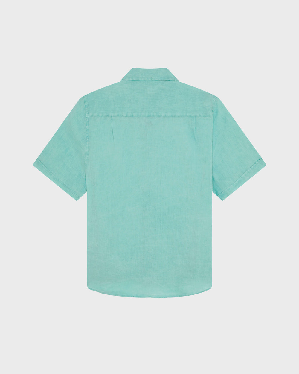 Mineral Dye Linen Bowling Shirt - Green Aventurine / Vilebrequin Outlet