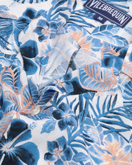 Viscose Bowling Shirt Island Flowers - White / Vilebrequin US