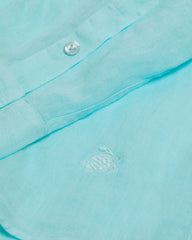 Linen Shirt Solid - Blue Oxygene / Vilebrequin New