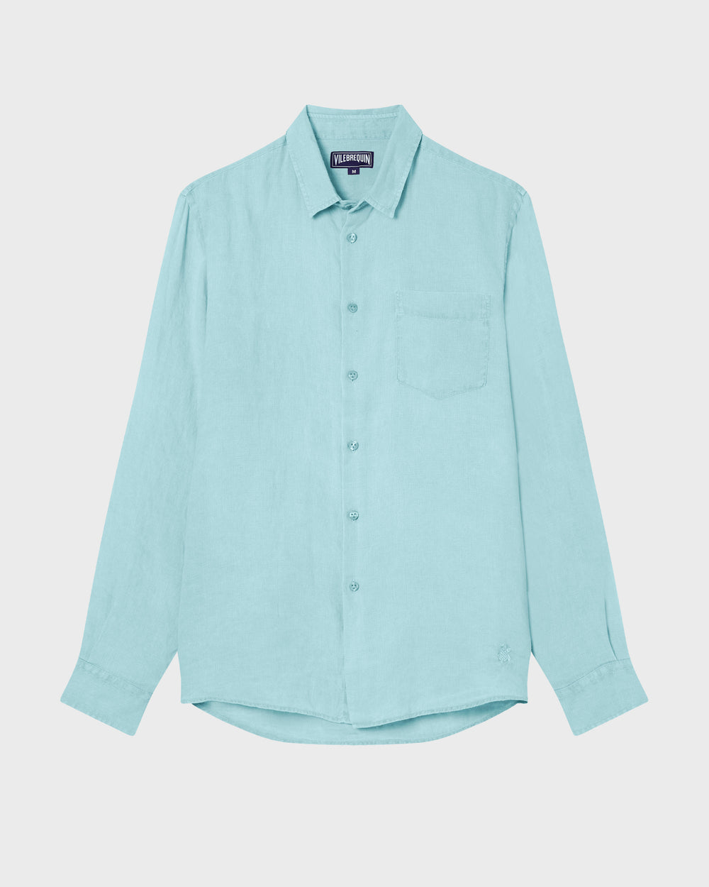 Linen Shirt Solid - Blue Oxygene / Vilebrequin New