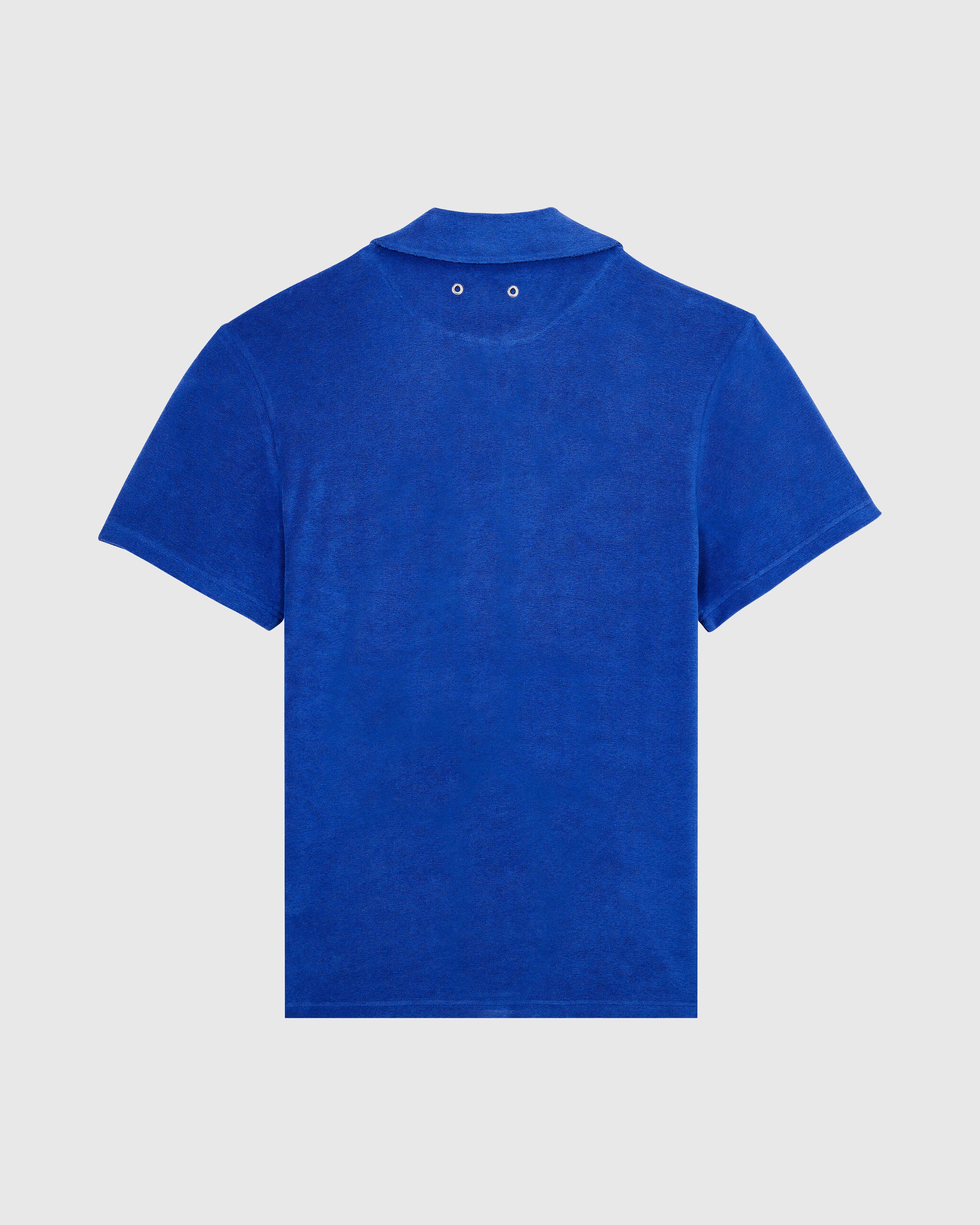 Cotton Bowling Shirt Solid - Blue Marrakech Shirt / Vilebrequin On sale