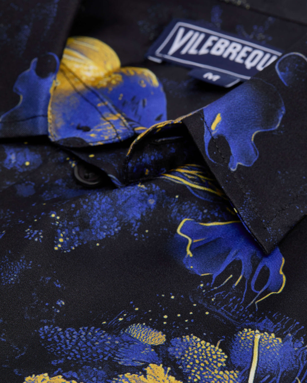 Silk Bowling Shirt Coral Reef - Black / Vilebrequin For sale