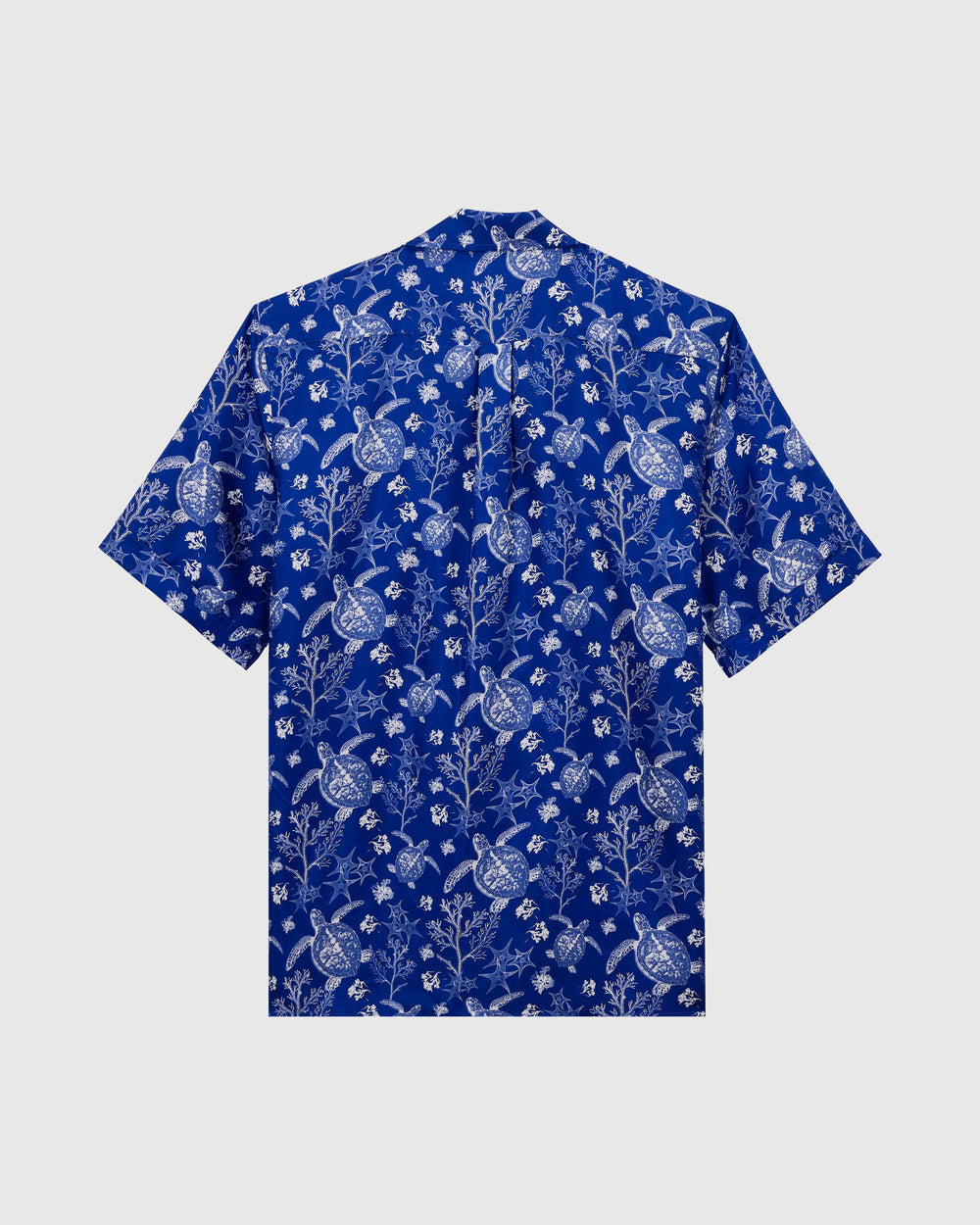 Silk Bowling Shirt X-Ray Turtles - Blue Marrakech / Vilebrequin Discount