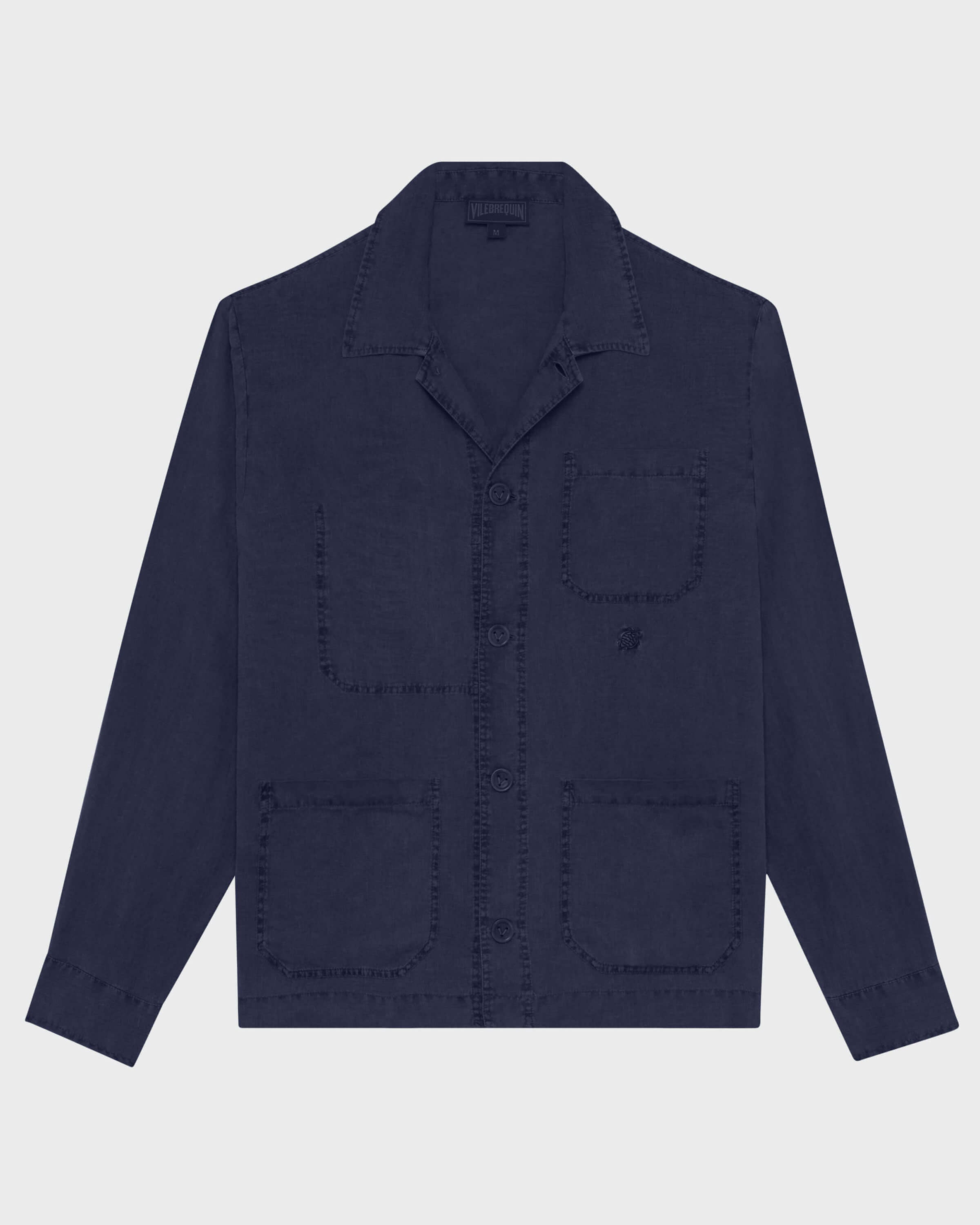 Linen Solid Overshirt / Vilebrequin Outlet