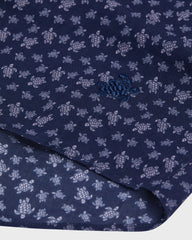 Cotton Voile Shirt Micro Ronde Des Tortues - Purple Ouragan / Vilebrequin Online