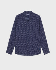 Cotton Voile Shirt Micro Ronde Des Tortues - Purple Ouragan / Vilebrequin Online