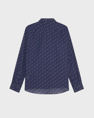 Cotton Voile Shirt Micro Ronde Des Tortues - Purple Ouragan / Vilebrequin Online