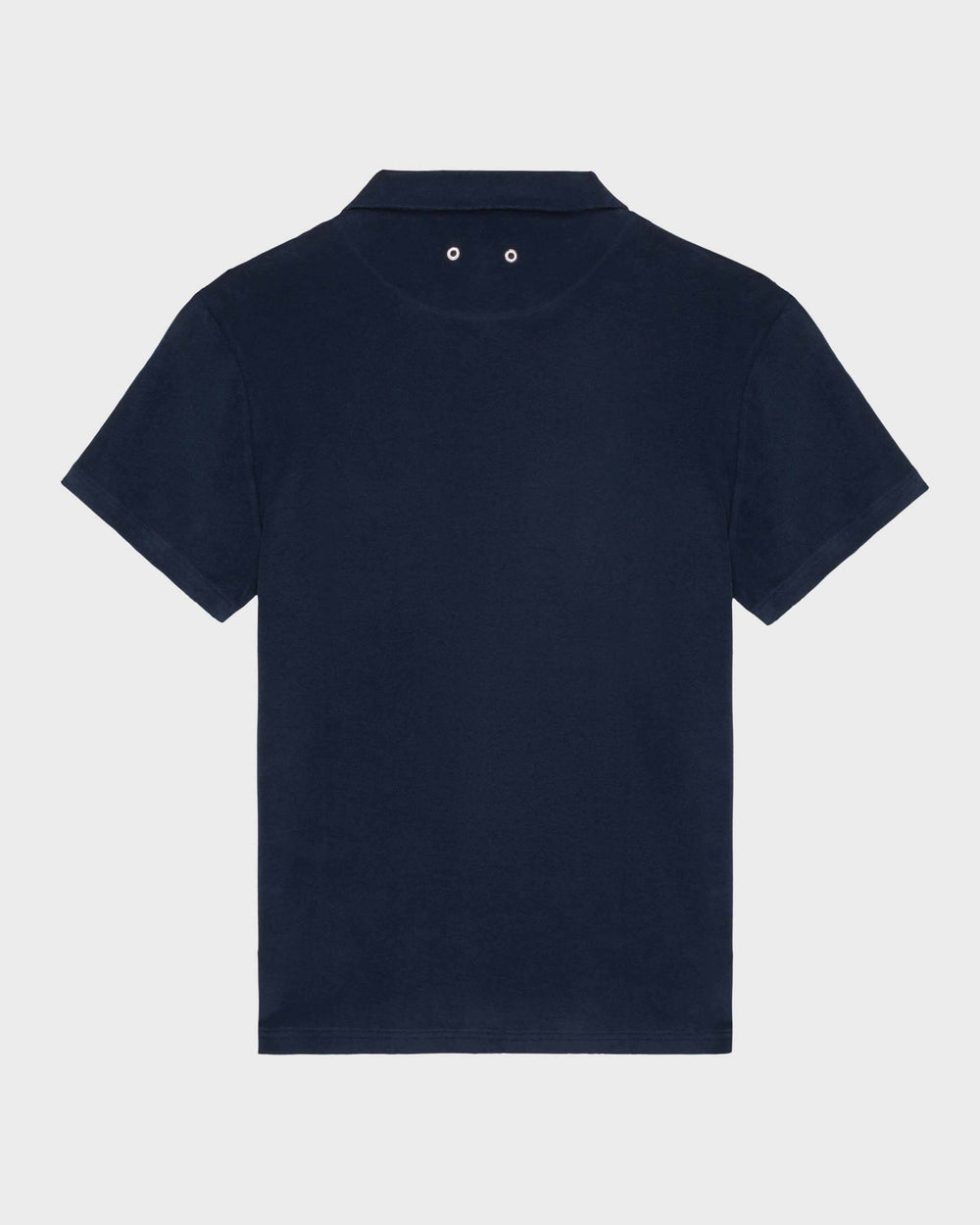 Cotton Bowling Shirt Solid - Blue Navy Shirt / Vilebrequin New