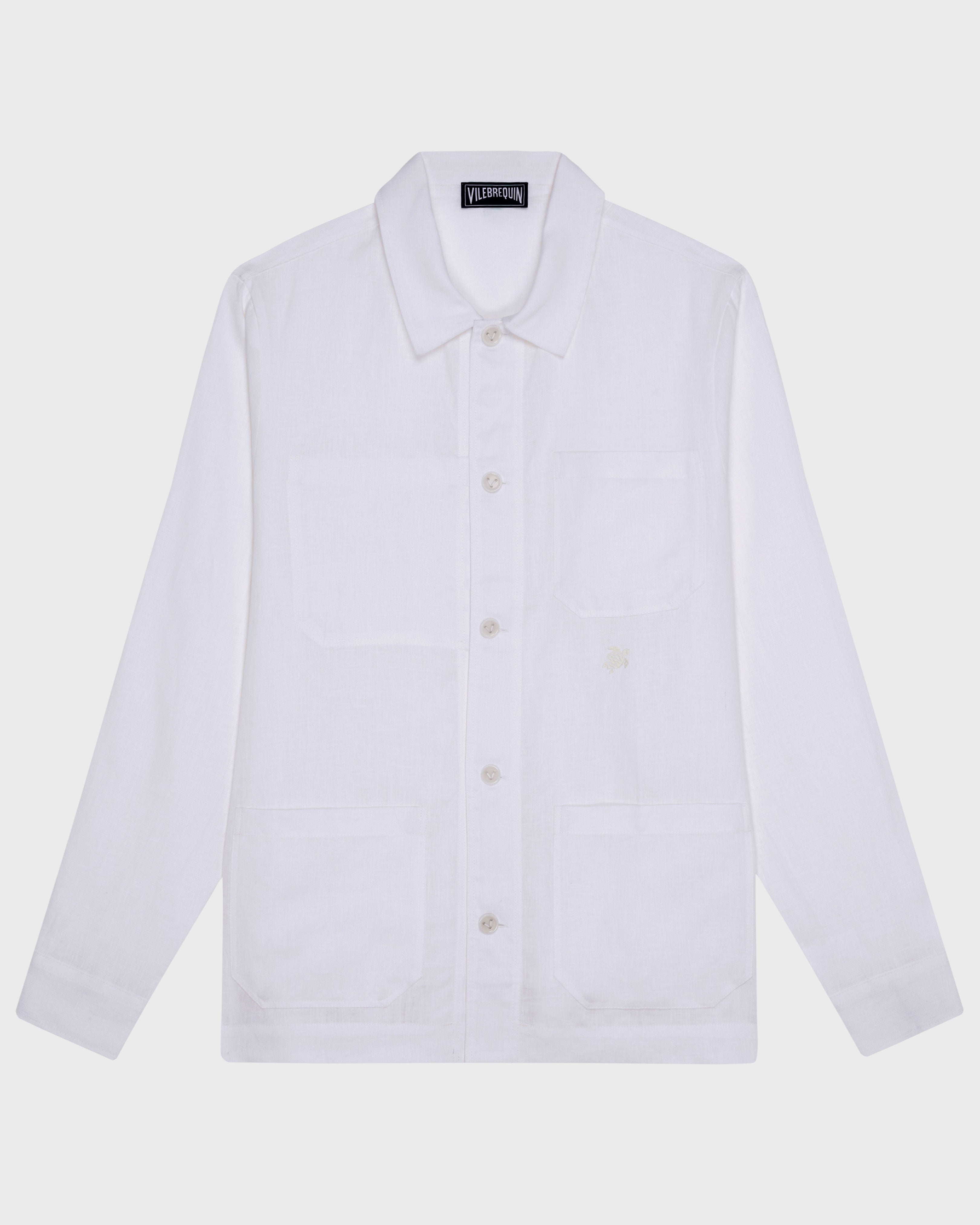 Linen Solid Overshirt / Vilebrequin Sale