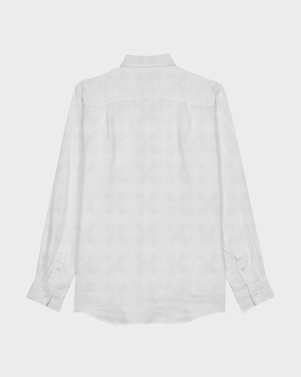 Linen and Cotton Shirt Solid - White / Vilebrequin For sale