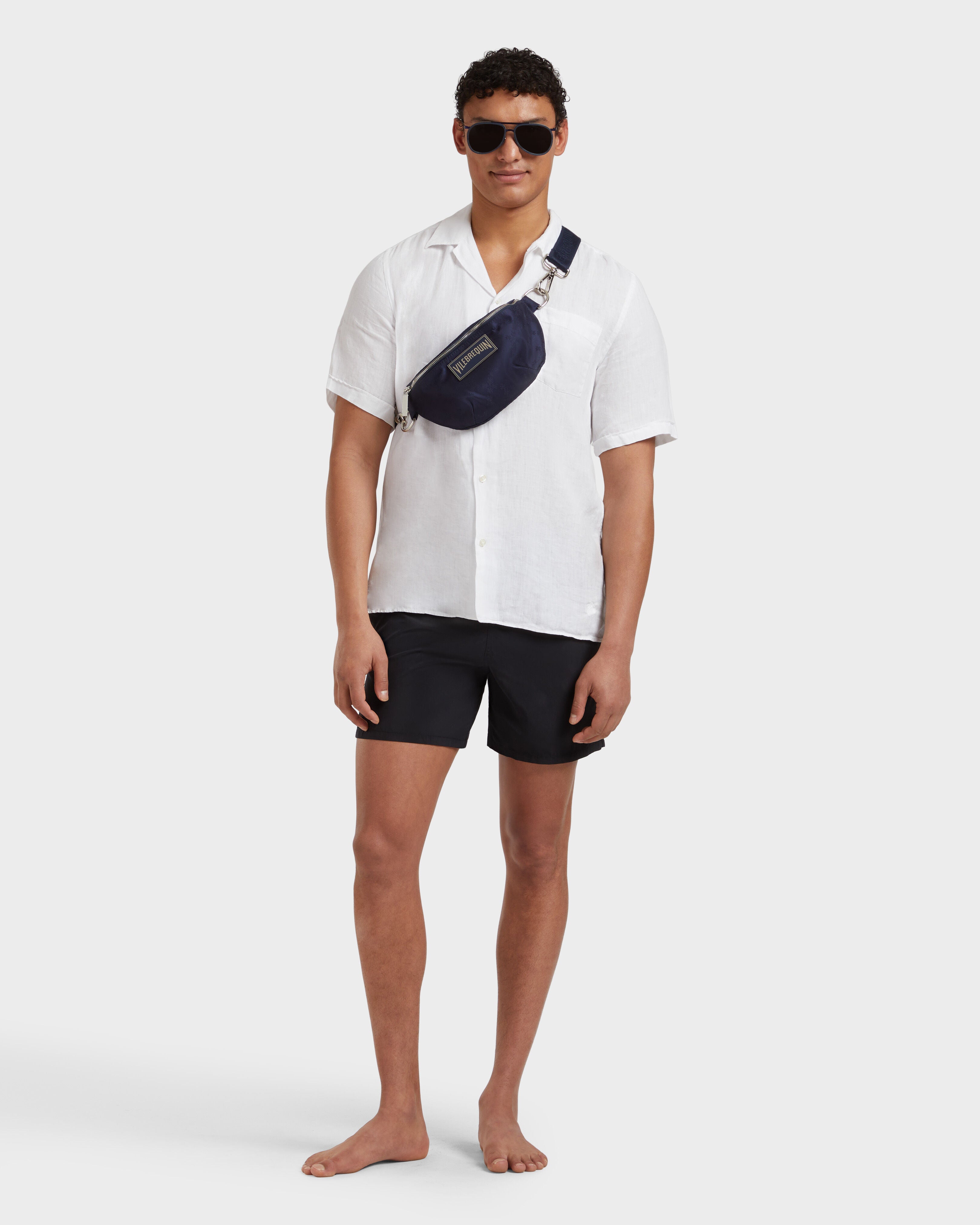 Linen Shirt Solid - White Website | HARH9U10 / Vilebrequin Discount
