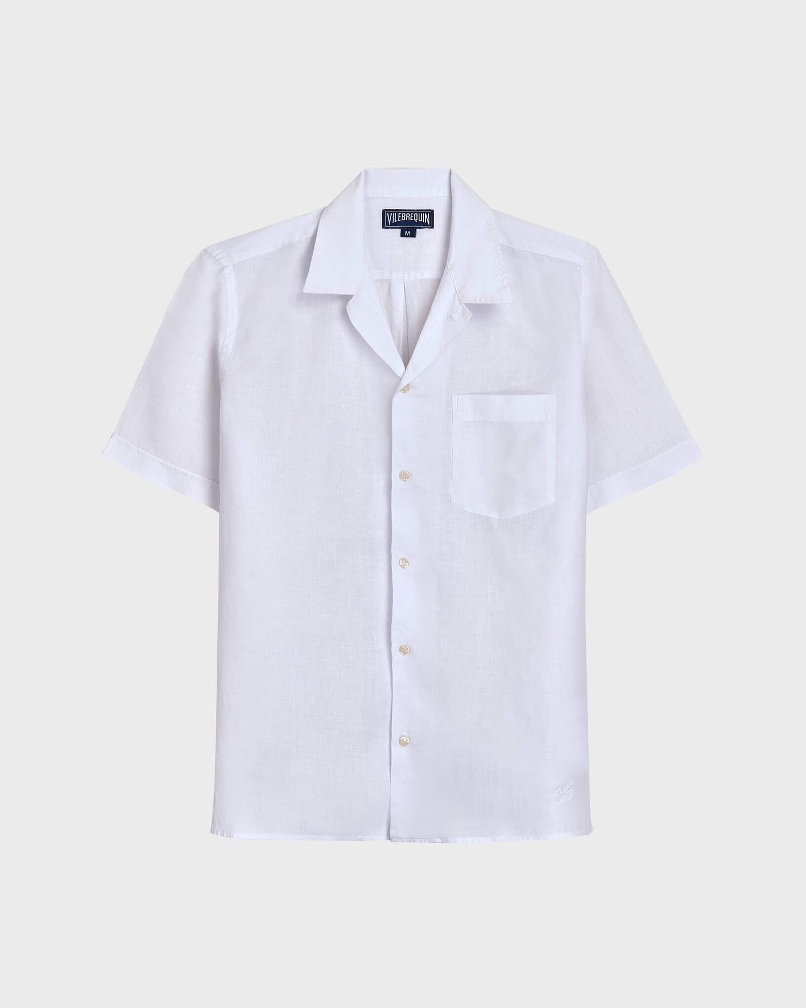 Linen Shirt Solid - White Website | HARH9U10 / Vilebrequin Discount