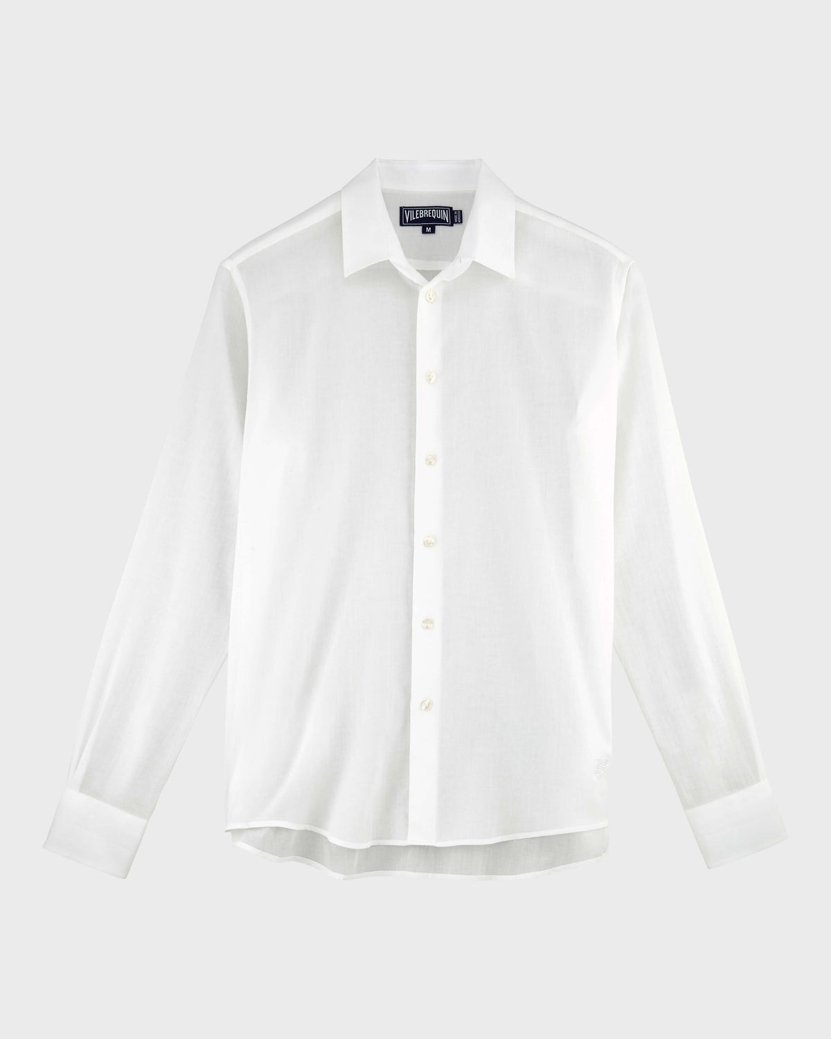 Cotton Voile Lightweight Shirt Solid - White / Vilebrequin Outlet