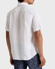 Linen Shirt Solid - White Website | RBSDU102 / Vilebrequin US
