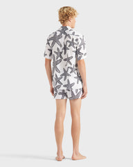 Linen Bowling Shirt Starlettes - White / Vilebrequin Sale