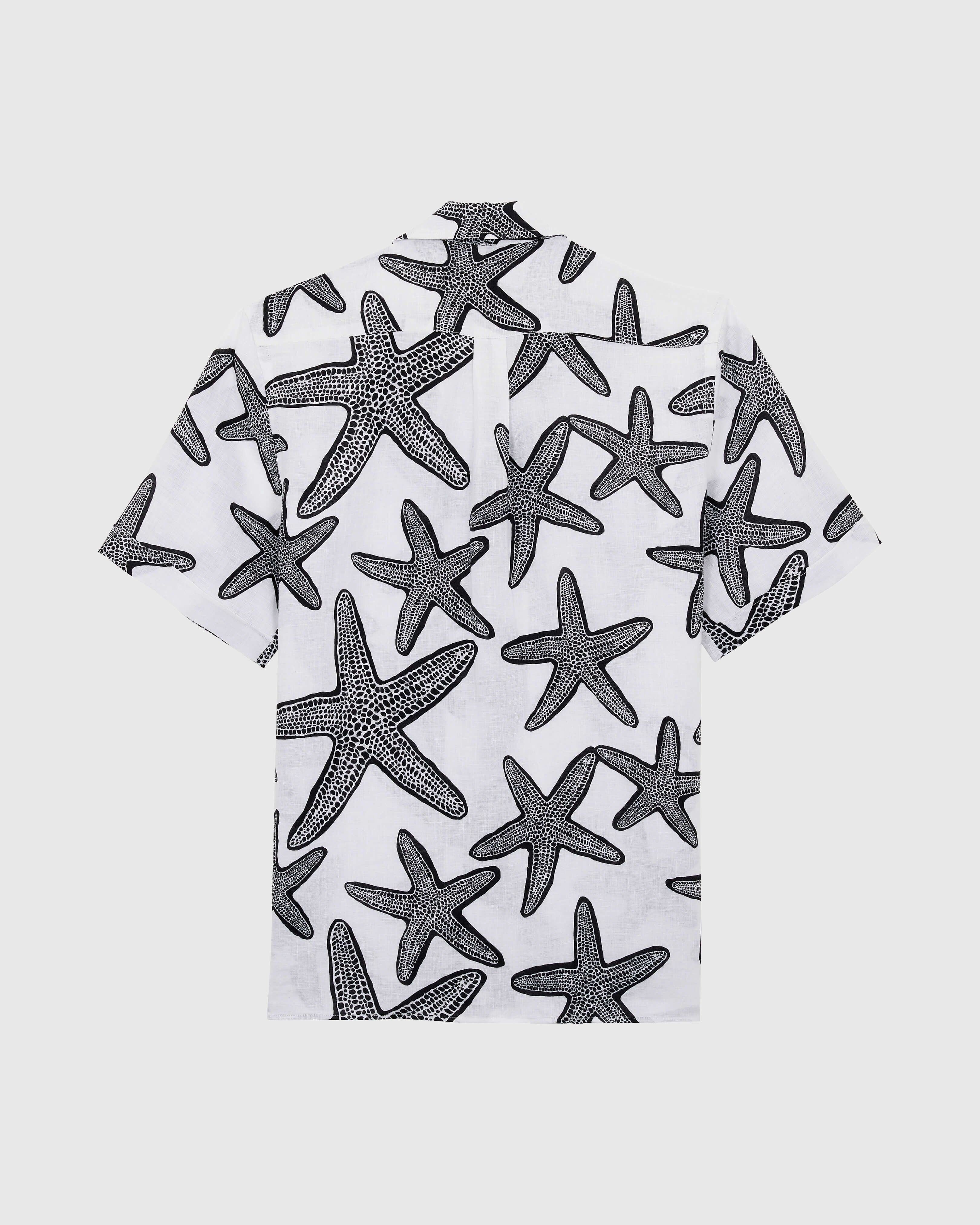 Linen Bowling Shirt Starlettes - White / Vilebrequin Sale