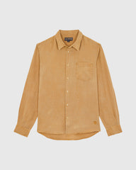 Linen Shirt Natural dye - Brown Mocha / Vilebrequin On sale
