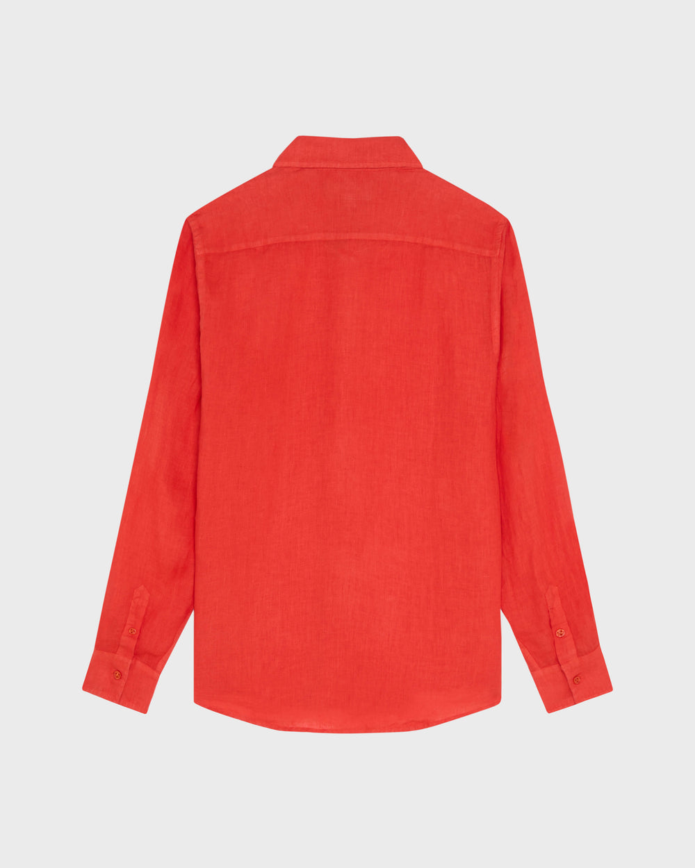 Linen Shirt Solid - Red Dalia / Vilebrequin Discount