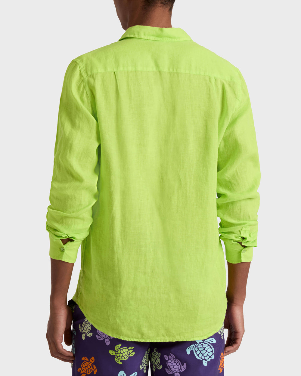 Linen Shirt Solid - Green Acide / Vilebrequin New