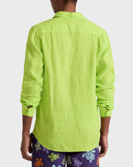 Linen Shirt Solid - Green Acide / Vilebrequin New