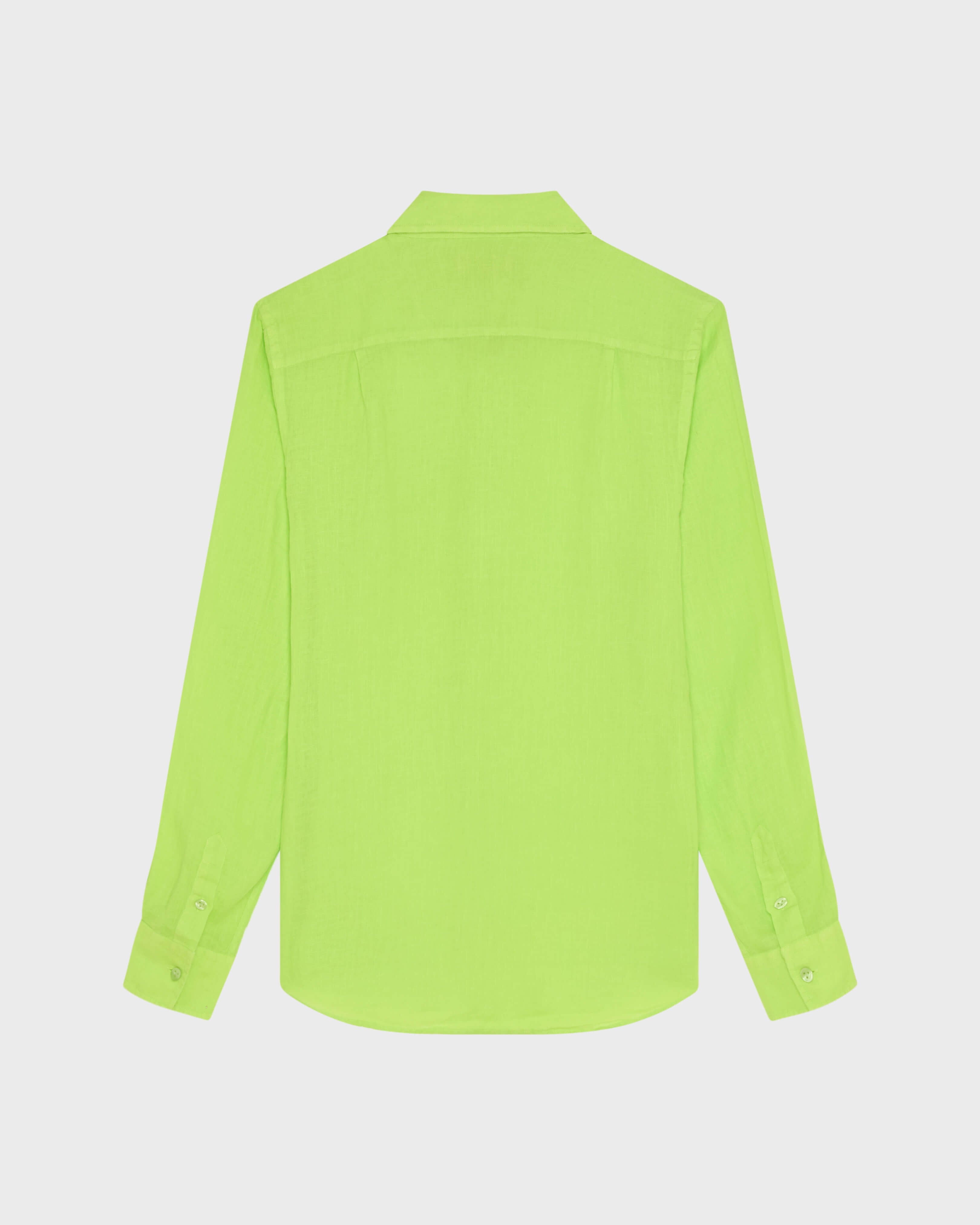 Linen Shirt Solid - Green Acide / Vilebrequin New