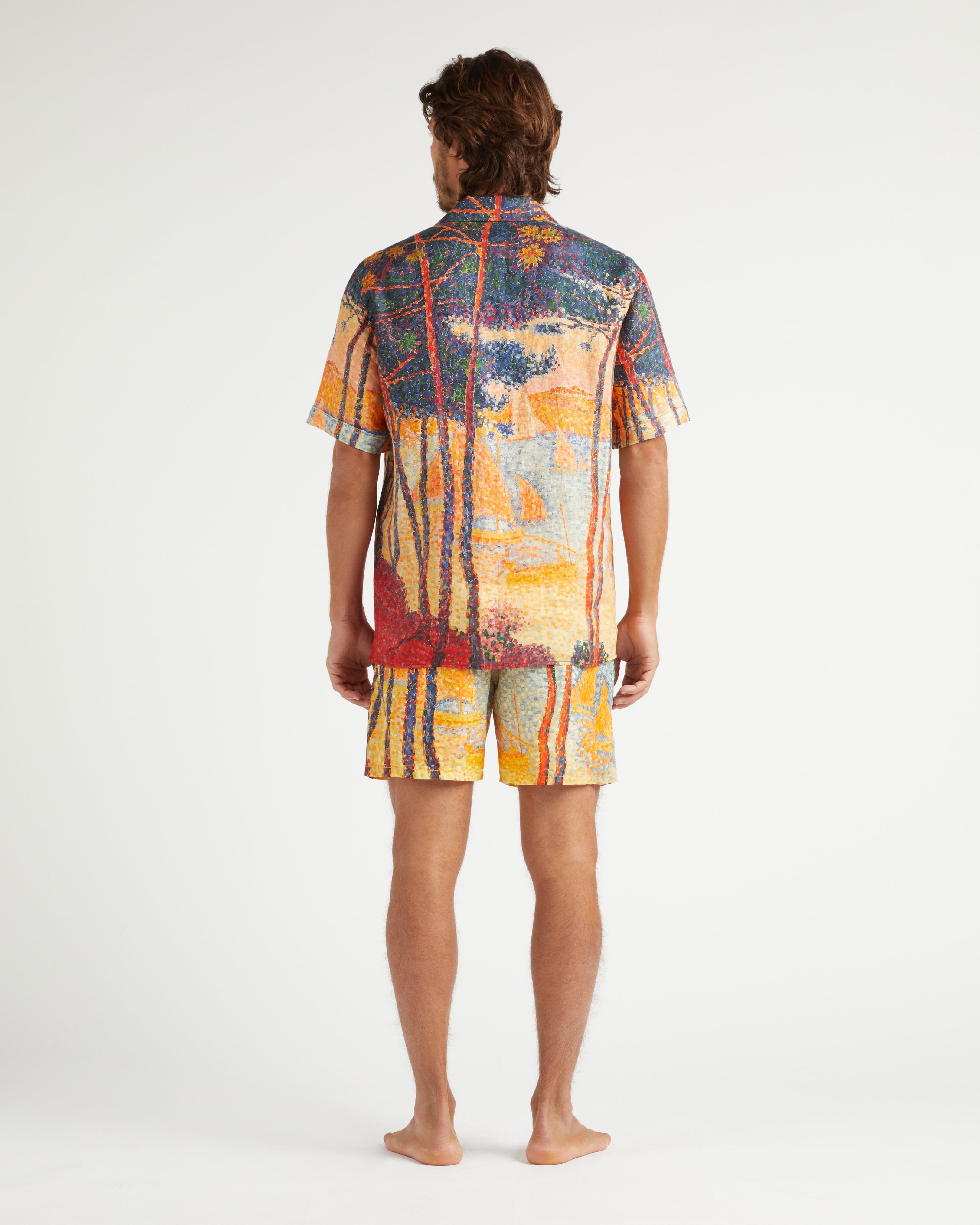 Linen Bowling Shirt Voiles de Pin - Yellow Corn / Vilebrequin Online