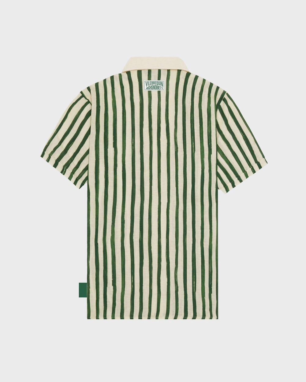 Linen Bowling Shirt HS Stripes - Vilebrequin x Highsnobiety - Green Garden Website | HARZ3U50 / Vilebrequin Sale