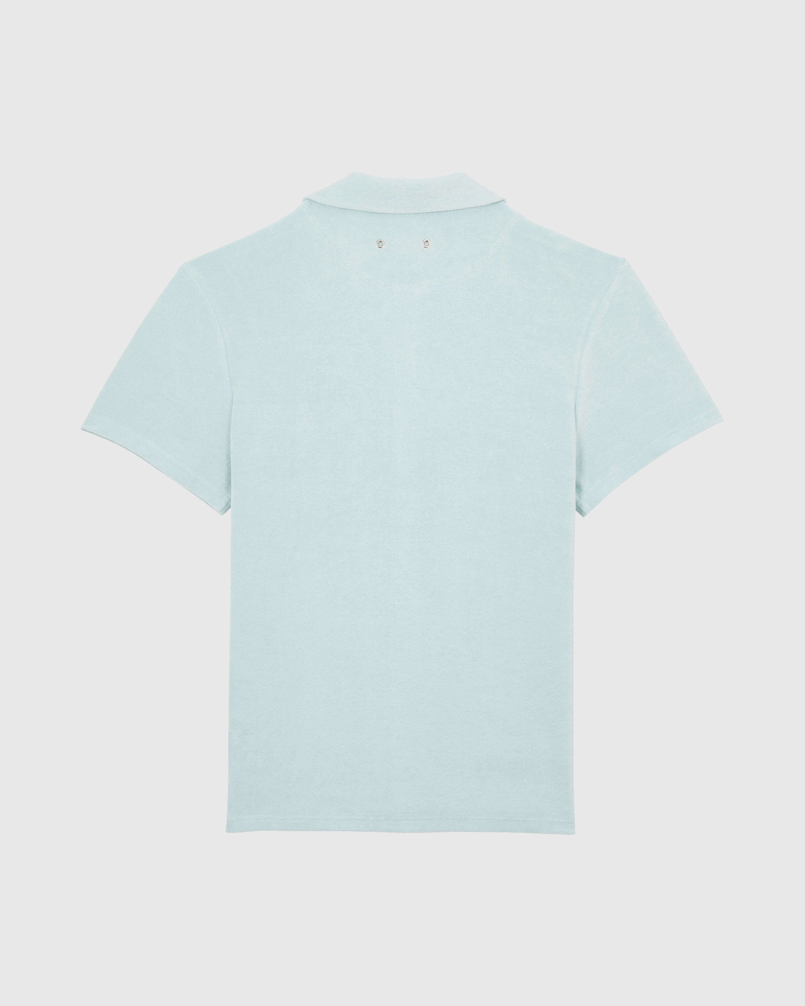 Cotton Bowling Shirt Solid - Blue Pacific Shirt / Vilebrequin New