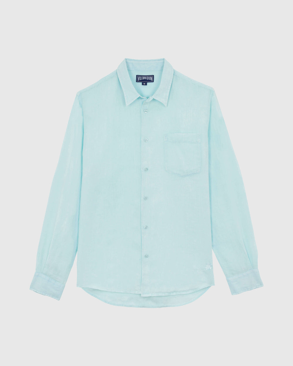 Linen Shirt Natural dye - Blue Pacific / Vilebrequin Discount