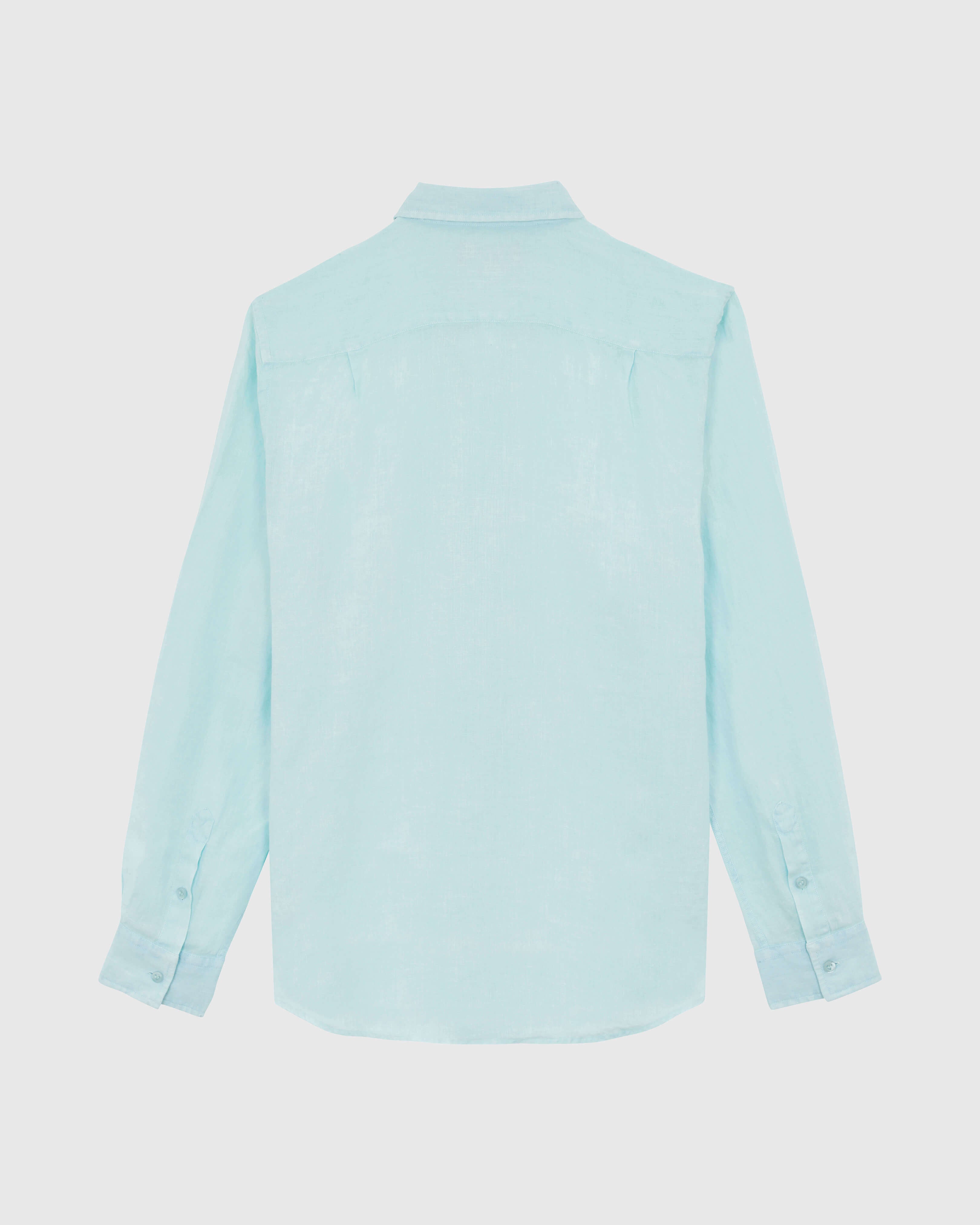Linen Shirt Natural dye - Blue Pacific / Vilebrequin Discount