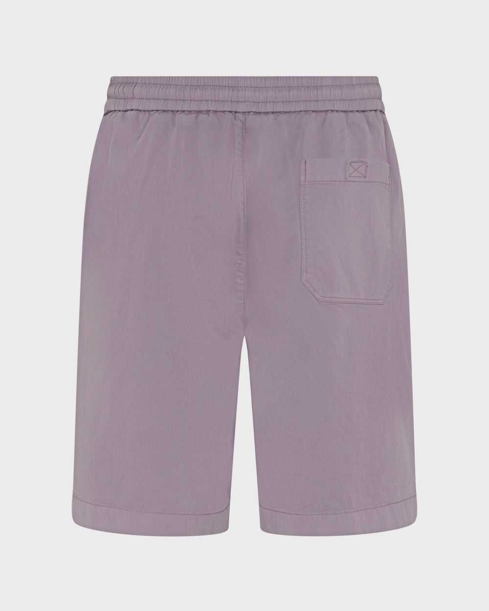 Satin Cotton Elastic waist Bermuda Shorts Solid - Purple Ouragan / Vilebrequin US