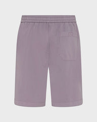 Satin Cotton Elastic waist Bermuda Shorts Solid - Purple Ouragan / Vilebrequin US