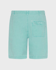 Mineral Dye Linen Bermuda Shorts - Green Aventurine / Vilebrequin Online