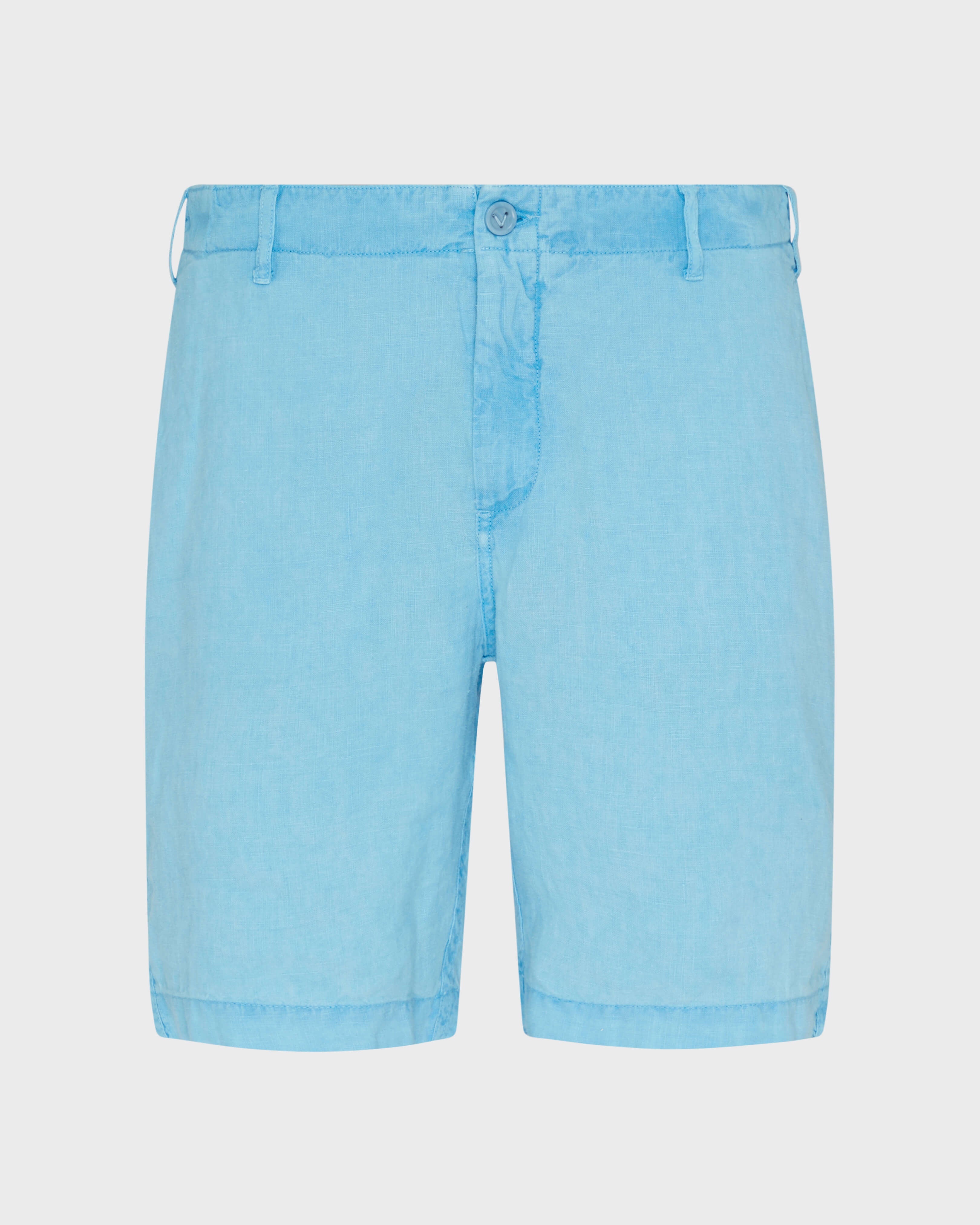 Mineral Dye Linen Bermuda Shorts - Blue Larimar / Vilebrequin Sale