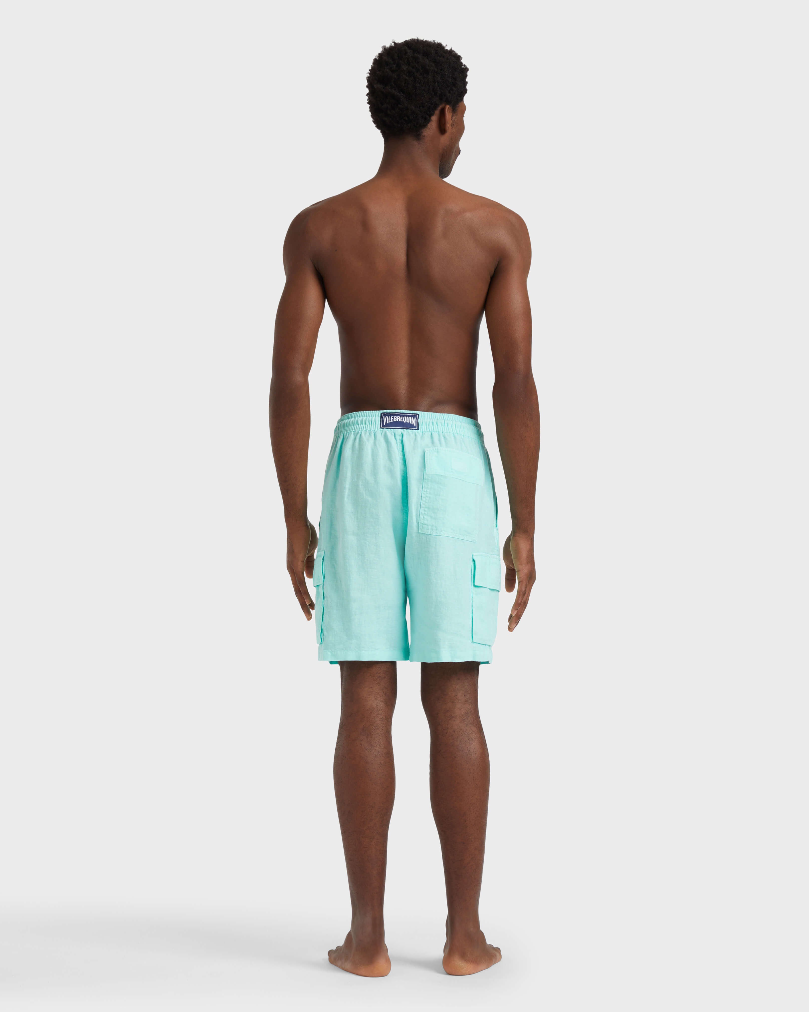 Linen Bermuda Shorts Cargo Pockets | Site Vilebrequin | BAIU3U01 / Vilebrequin On sale