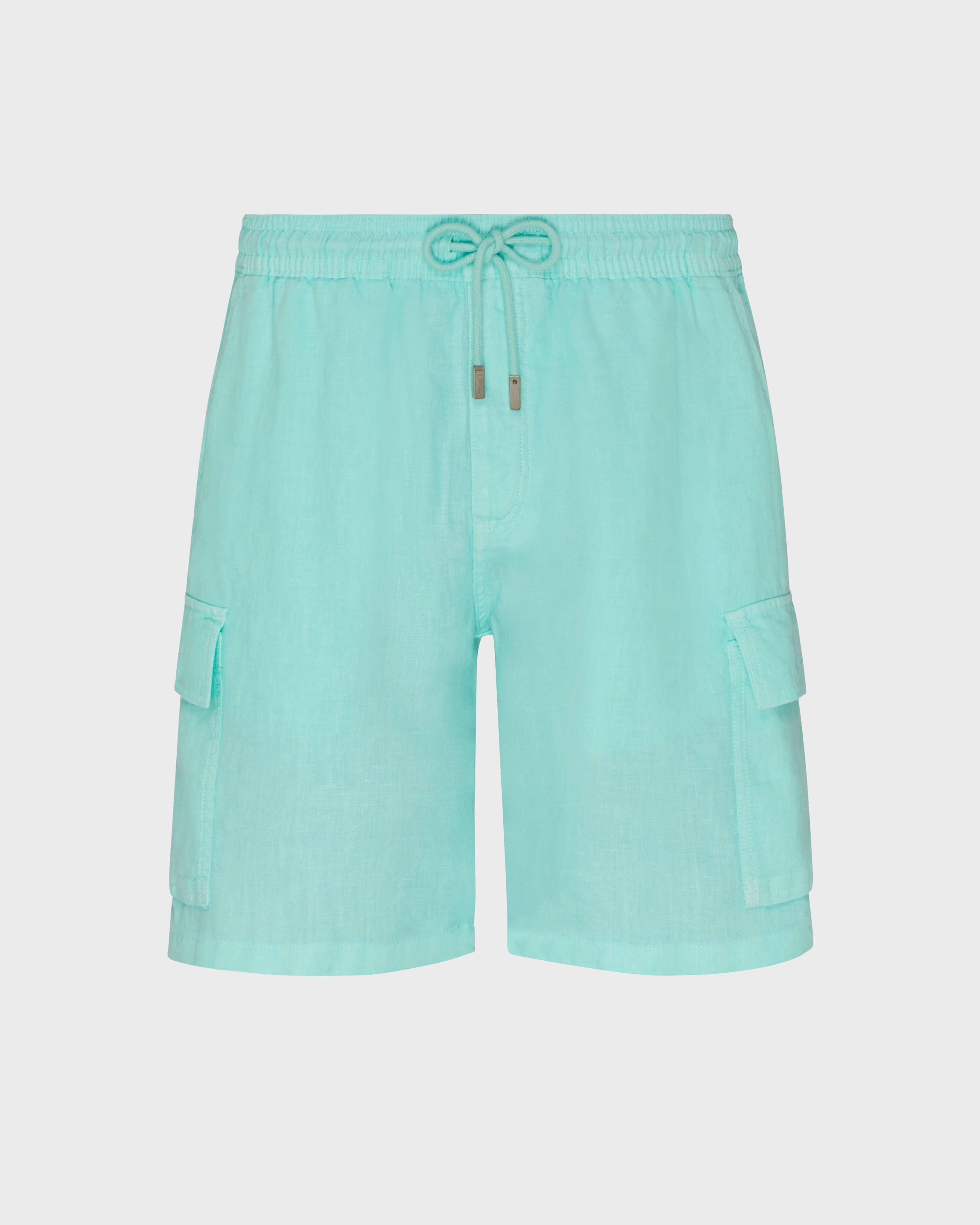Linen Bermuda Shorts Cargo Pockets | Site Vilebrequin | BAIU3U01 / Vilebrequin On sale