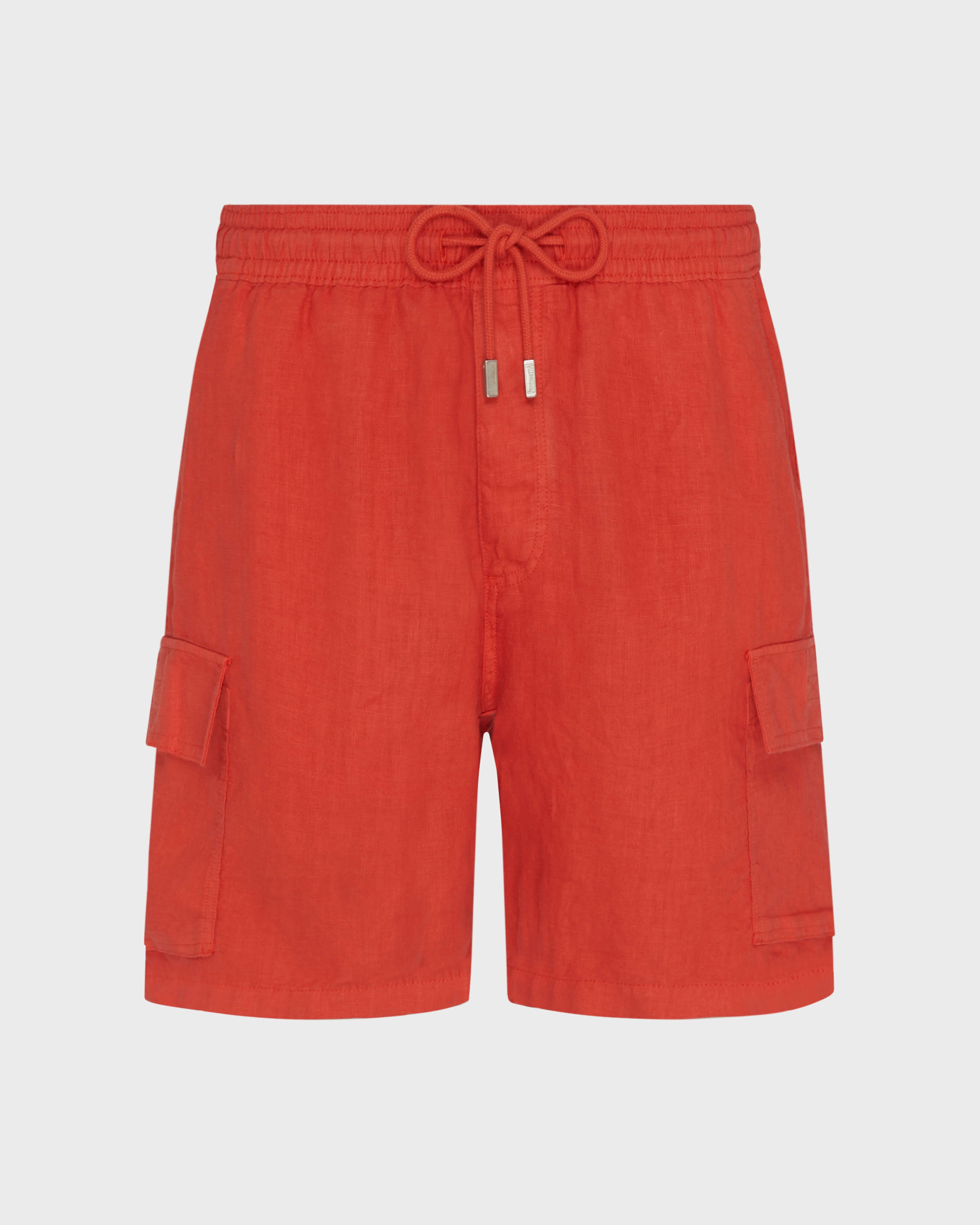 Linen Bermuda Shorts Cargo Pockets | Site Vilebrequin | BAIU3U01 / Vilebrequin For sale