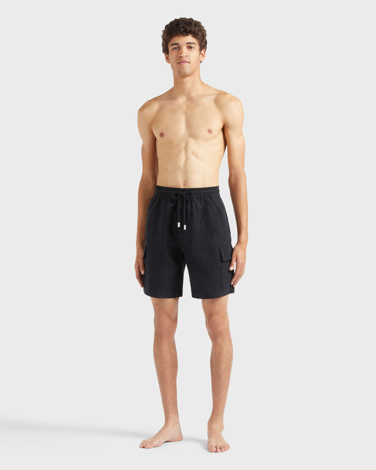 Linen Bermuda Shorts Cargo Pockets | Site Vilebrequin | BAIU3U01 / Vilebrequin Outlet